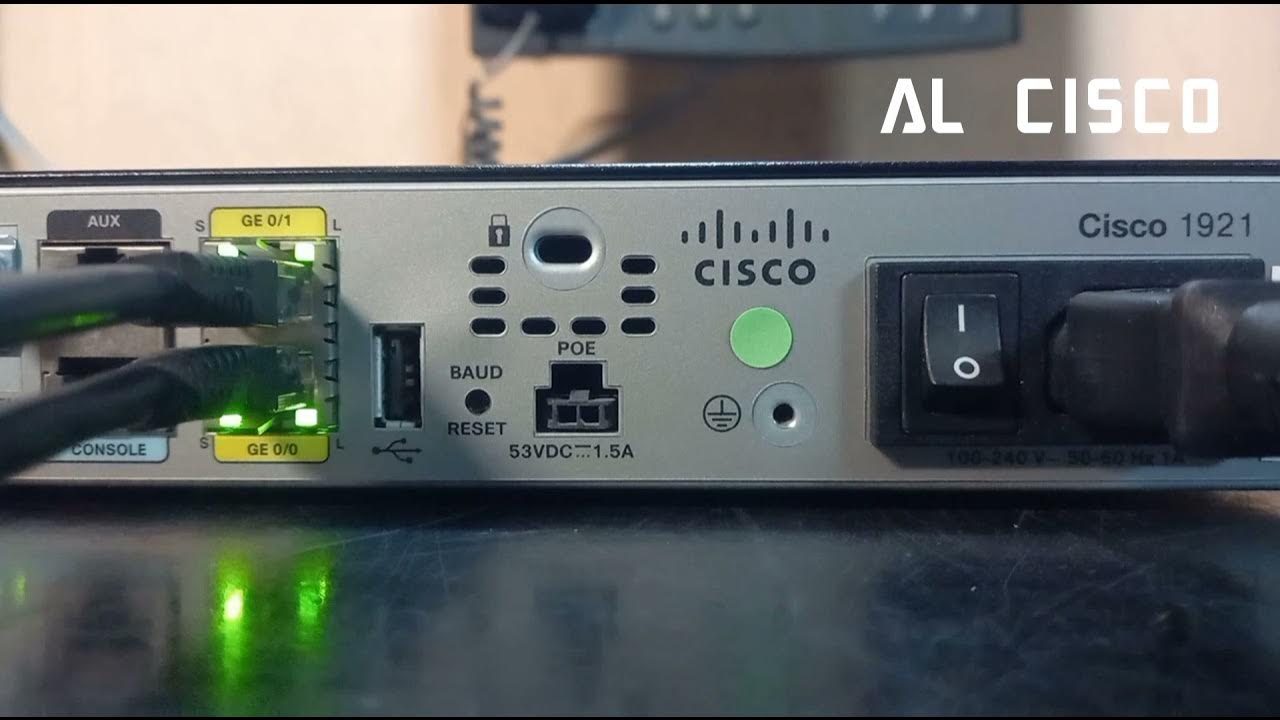 Cisco Router 1921 - YouTube