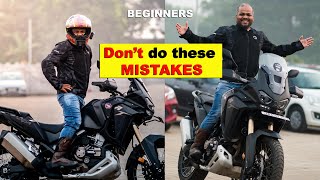 10 Beginners MISTAKES on MOTORCYCLE Long TRIPS