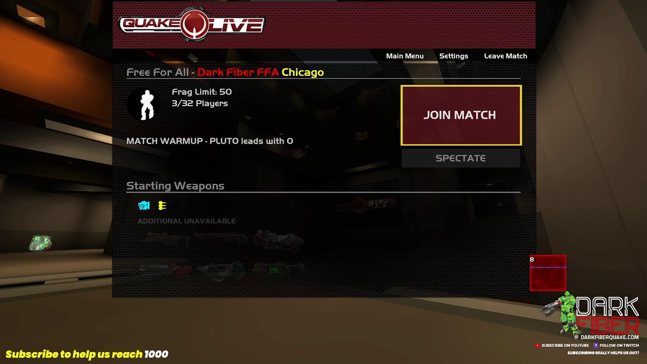 Quake Live FFA @ Dark Fiber