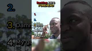 Ranking KSI Forehead #shorts #funnyshorts #ksi #forehead #memes #ranking