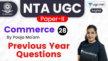 NTA UGC NET 2020 | Commerce by Pooja Ma