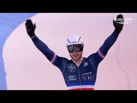 Cyclisme sur piste - Nouvelle démonstration de Sébastien Vigier, champion d'Europe de Keirin