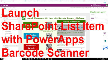 Launch SharePoint List Item with PowerApps Barcode Scanner - Scan Barcode | QR Code Power Automate