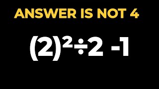 90% People In The World Stump In This Tricky Bodmas Example!