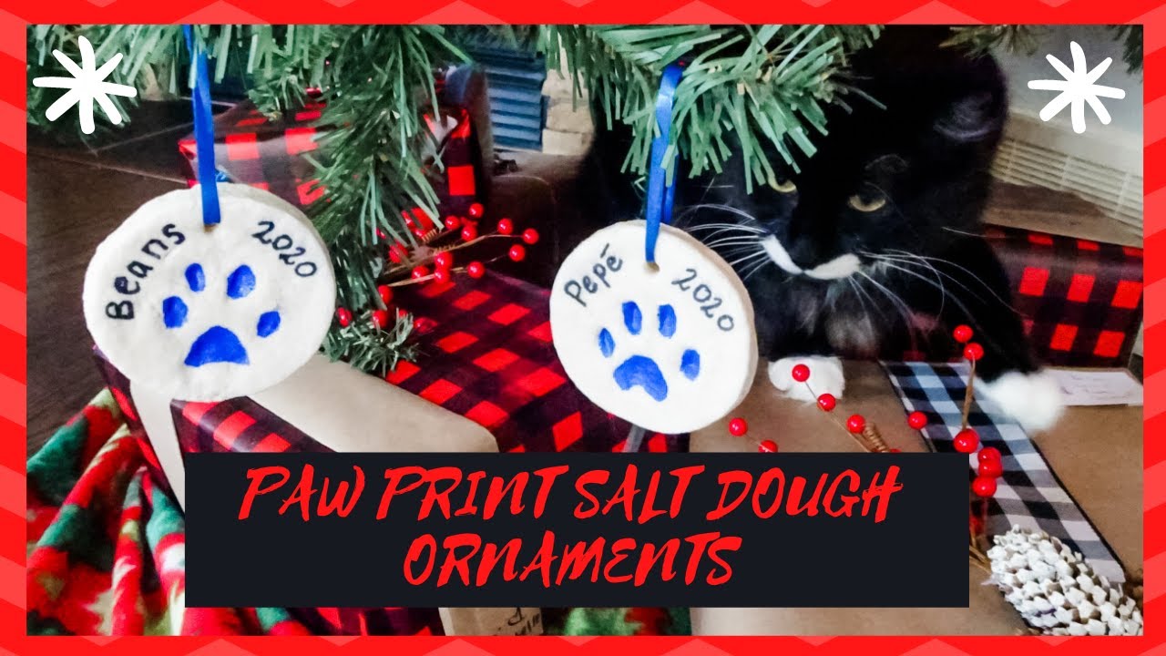 HOW TO MAKE A SALT DOUGH PAW PRINT ORNAMENT