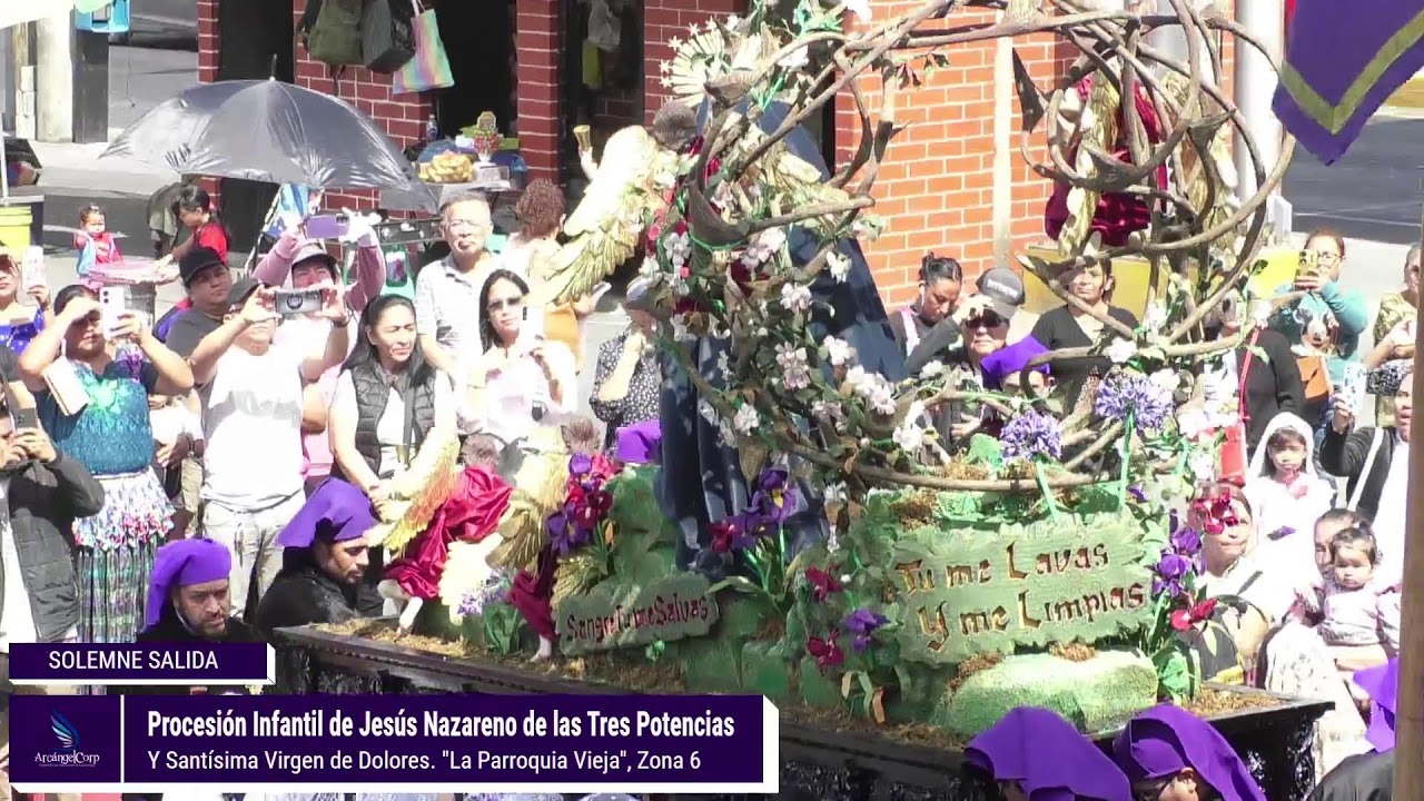 Salida Procesión Infantil Jesús Nazareno y Virgen de Dolores de la Parroquia Vieja