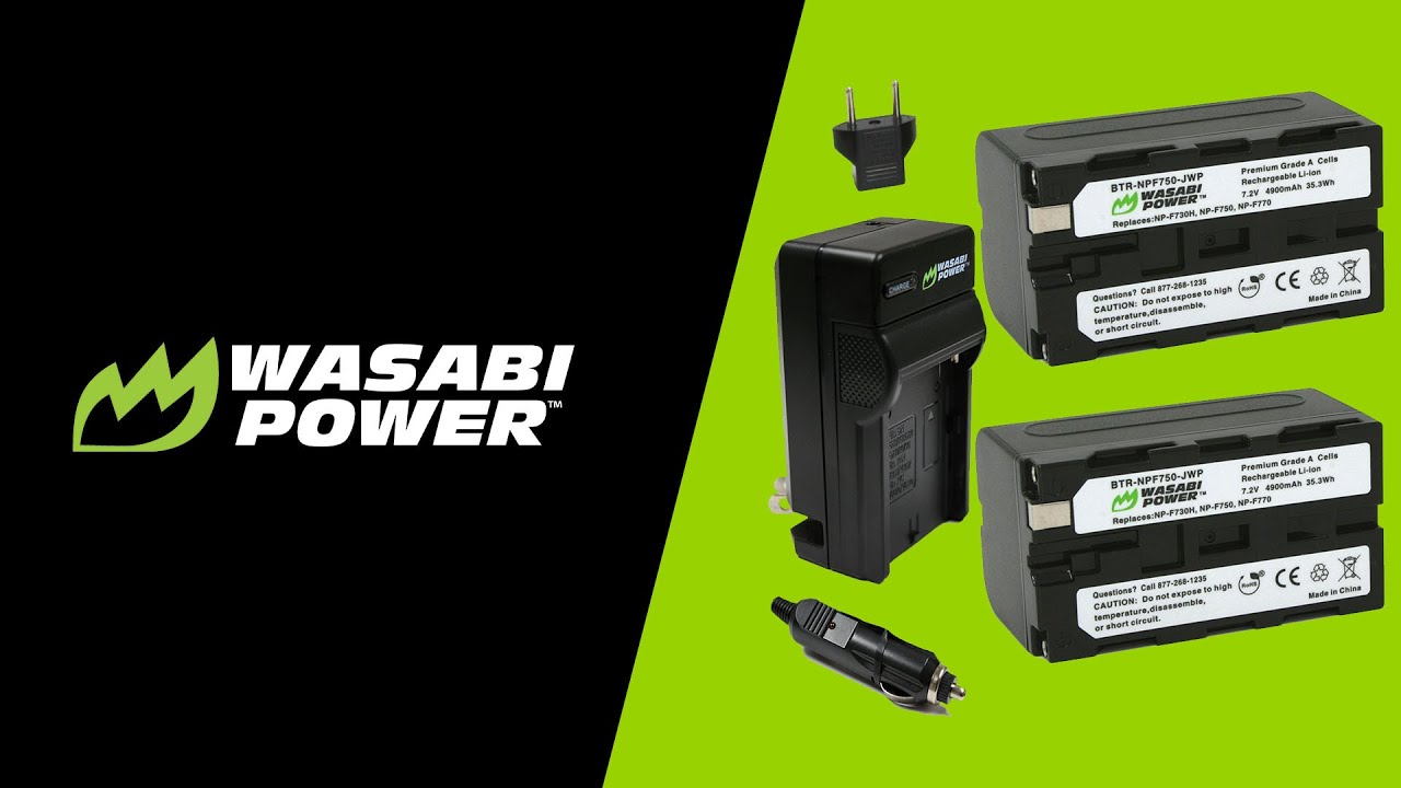 Sony NP-F750 (L-Series) | Battery and Charger Unboxing | Wasabi Power