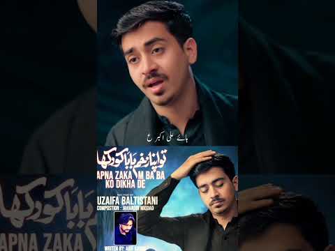 Tu apna zakham baba ko dikha de ae Ali Akber a.s 💔  #aliakber #Muharram2026 #HuzaifaBALTISTANI