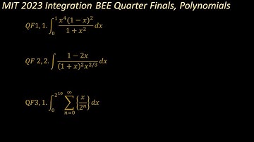 MIT 2023 Integration BEE Quarter Finals, Polynomials