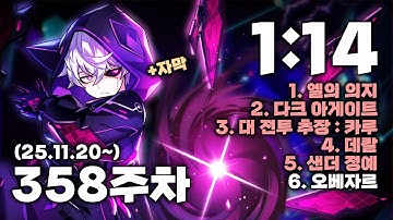 [엘소드 / ELSWORD KR]  매드 패러독스 헤니르의 시공 358주차 1:14 / Mad Paradox Henir Challenge 358th