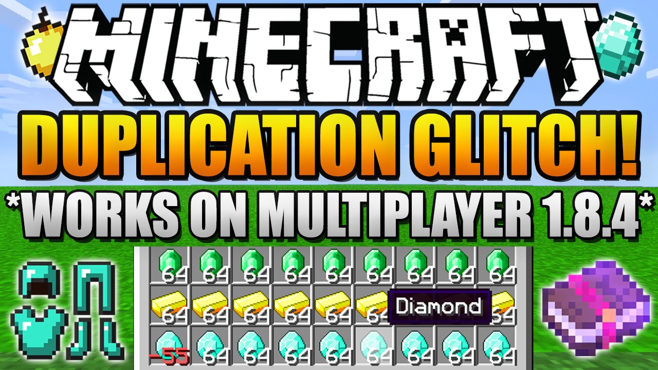 How To Duplicate Items in Minecraft 1.8.4 *NEW* *Works on Multiplayer