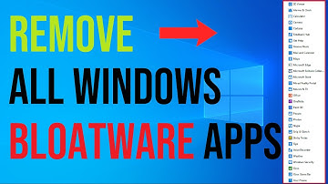 Remove all Spyware and Bloatware Apps Windows 10/11