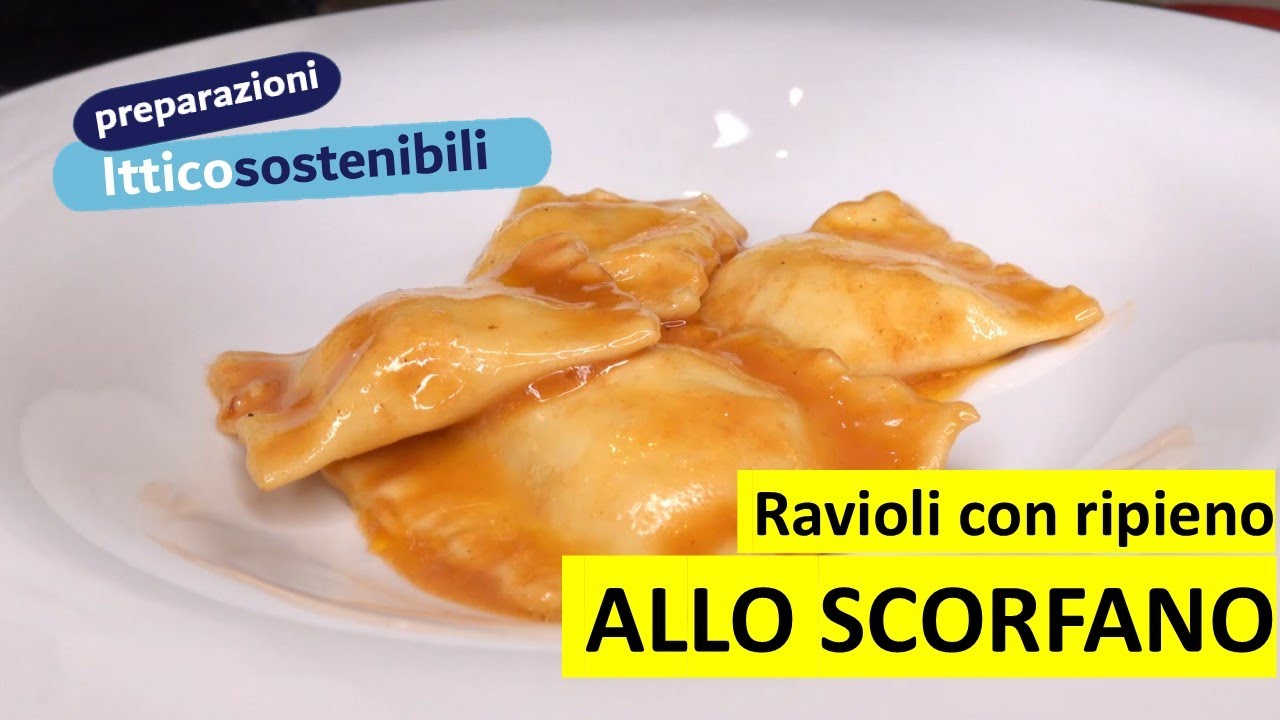 Домашние равиоли с соусом из скорпиона