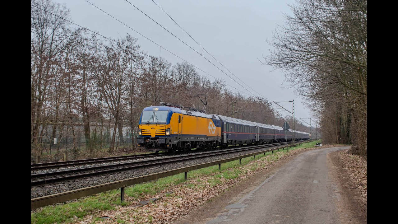 Bahnverkehr in Wesel 04-03-2024 (NS Nightjet, SBB Cargo, RFO, Uvm)