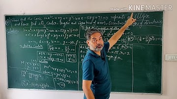 Solid geometry(4): General second degree equation. An exercise on ellipse.