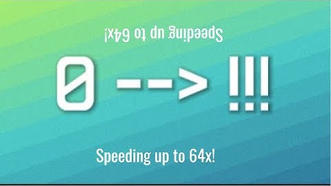 Numbers: A journey to WHAT THE HECK/ABSOLUTELY EVERYTHING Speeding up to 64x!