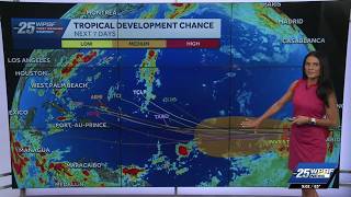 One Atlantic system remains on track for potential development near Cabo Verde