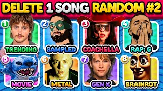 Delete One Song: RANDOM Rules #2, 8 Songs quiz, Newer Challenging Rules | Music Quiz