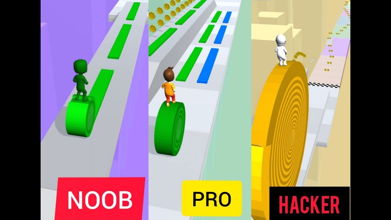 Layers Roll😜 NOOB/ PRO/ HACKER Gameplay New Levels iOS, Android Game 