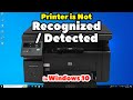 How to Fix USB Printer is Not Recognized or Detected by Windows 10 PC or Laptop