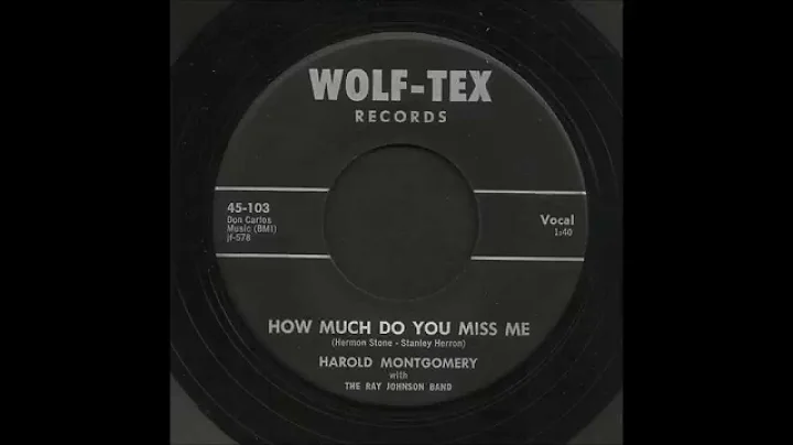 Harold Montgomery - How Much Do You Miss Me - Rock...
