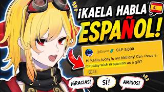 ¡KAELA HABLA ESPAÑOL! Un fan la convenció