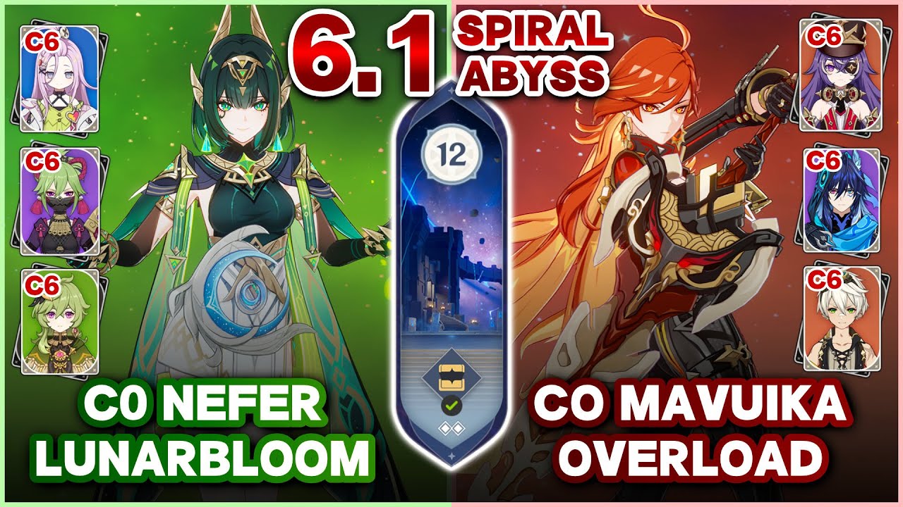 Budget Team 2 Limited Character & No Limited Weapon | Spiral Abyss Luna II F12 (Full Stars⭐)
