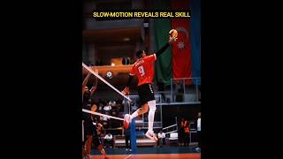 Slow Motion Reveal Real Skill  subscribe haikyuu jump edit slowmotion spike