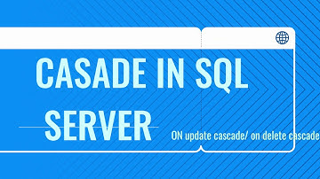CASCADE IN SQL SERVER
