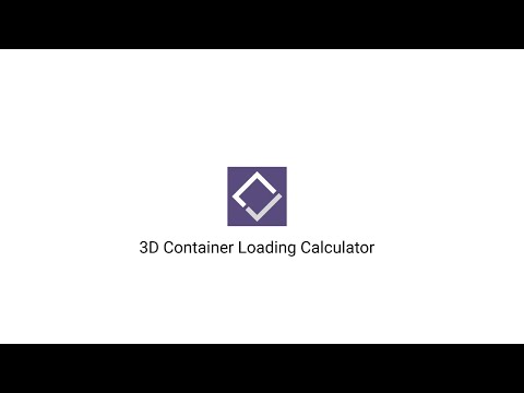 3D Container Loading Calculator
