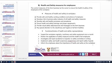 Human Resource Management N6 (FM) - (HR Health and Safety - Module 2 - Lesson 4) - Mr. M. A. Ngubo