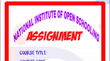 Nios dled course 506-510 assignment cover Page PDF download