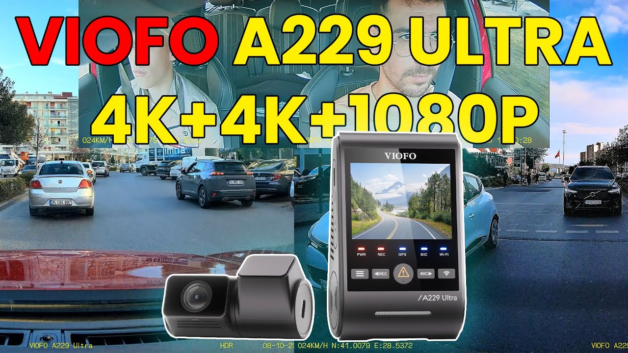 Viofo A229 Ultra İnceleme: Kutu Açılımı, Montaj, Uygulama ve Sürüş Testi! | 4K+4K Sony Starvis 2
