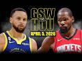Golden State Warriors vs Houston Rockets Full Game Highlights – April 5, 2026 | NBA Season
