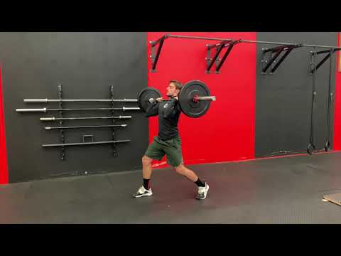 BB Push Press in Split Jerk Position