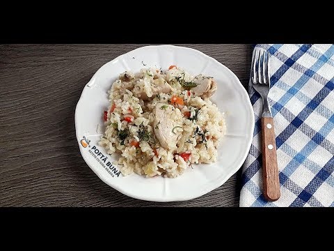 Pilaf de pui, cu vinete si ardei, reteta rapida care este gata in 30-40 de minute recipes for pork chops