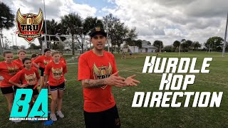 Flag Drillz w/ TRU Skillz - Hurdle Hop Direction