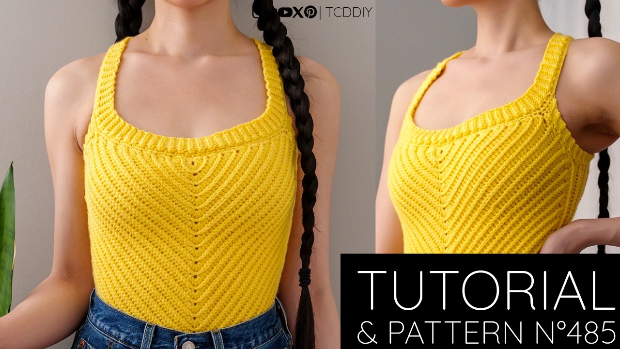How to Crochet: Modern Tank Top | Pattern & Tutorial DIY