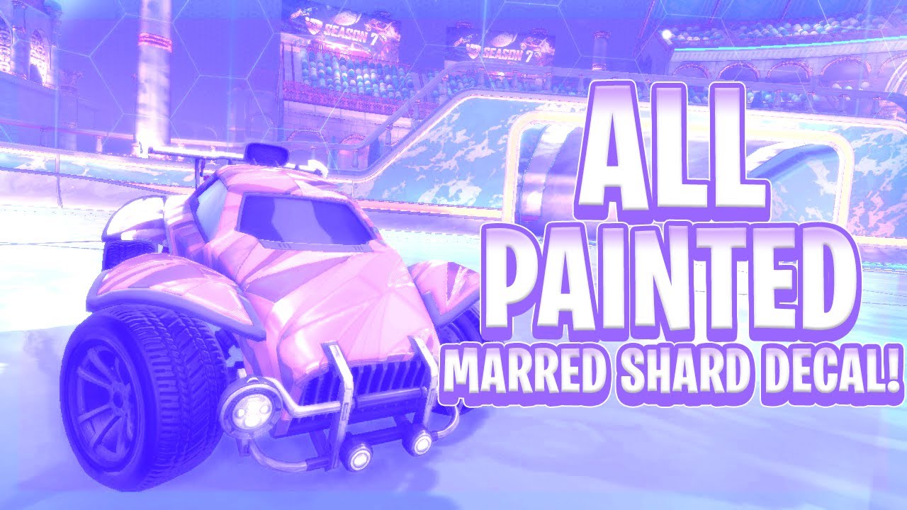 ALL *NEW* PAINTED MARRED SHARD DECAL! (Rocket League Season 7 Update