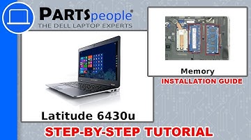 Dell Latitude 6430u (P36G001) Memory How-To Video Tutorial