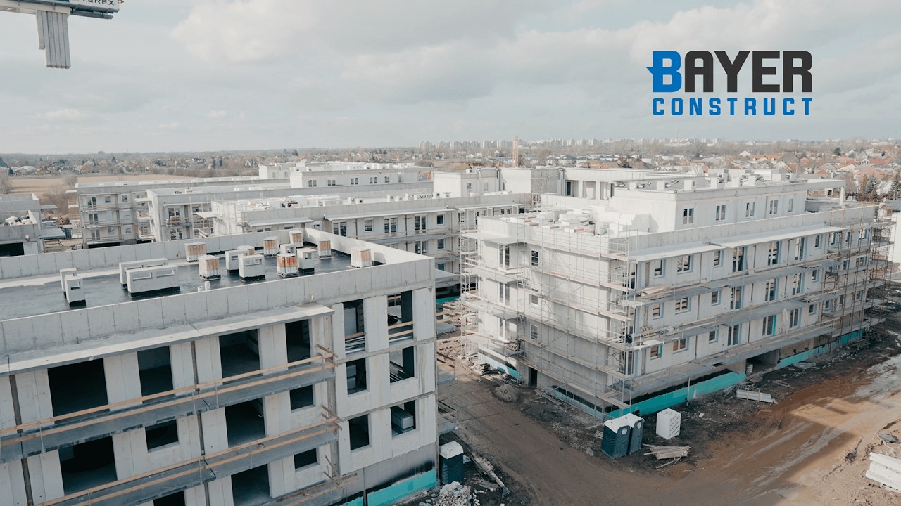 Bayer Construct: szerkezetkész az 549 lakásos Epres Liget Debrecenben