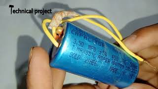 how to connection ceiling fan capacitor