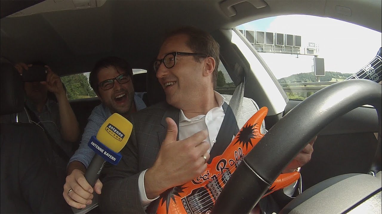 Selbstfahrendes Auto: Die Testfahrt mit Alexander Dobrindt und ANTENNE BAYERN