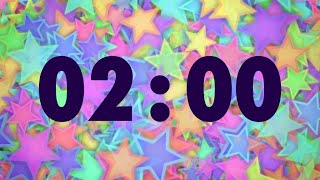 2 Minute Timer with Sparkling Stars and Music