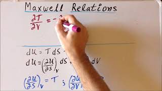 Thermodynamics: Maxwell relations proofs 1 (from 𝘜 and 𝘏)