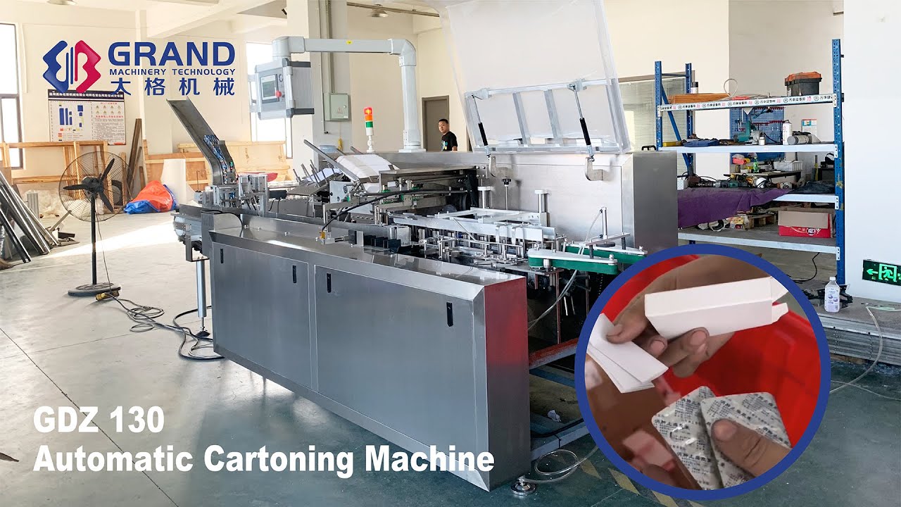 GDZ130 CE Automatic Horizontal Cartoning Machine for 2 blisters box packing Cartoner-Grand Machinery