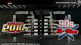 NBA 2K23 | 2010 All-Stars VS 90's All-Stars | 24 Mins AI Gameplay Simulation #nba2k23