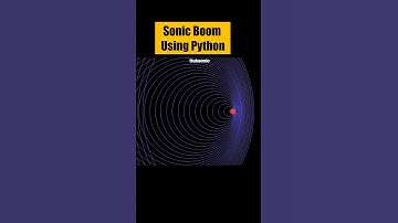 Breaking the Sound Barrier VISUALLY! 🤯 #python #coding