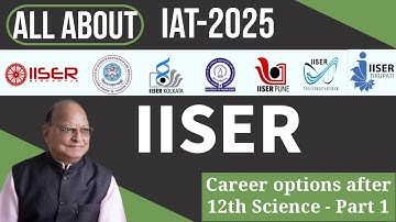 All About IISERs & IAT-2025 (IISER Aptitude Test): Career options after 12th Science Part 1