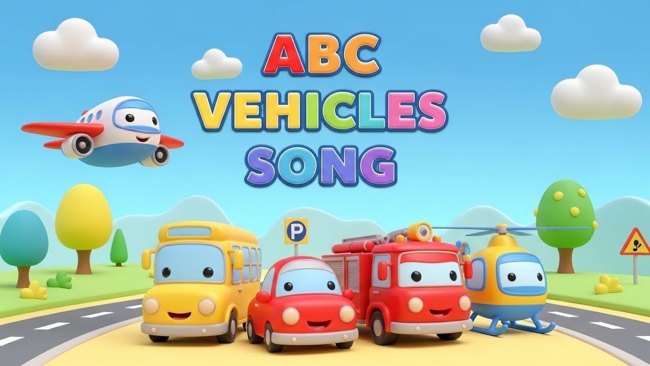 ABC Vehicle Song for Kids | Learn A to Z with Vehicles 